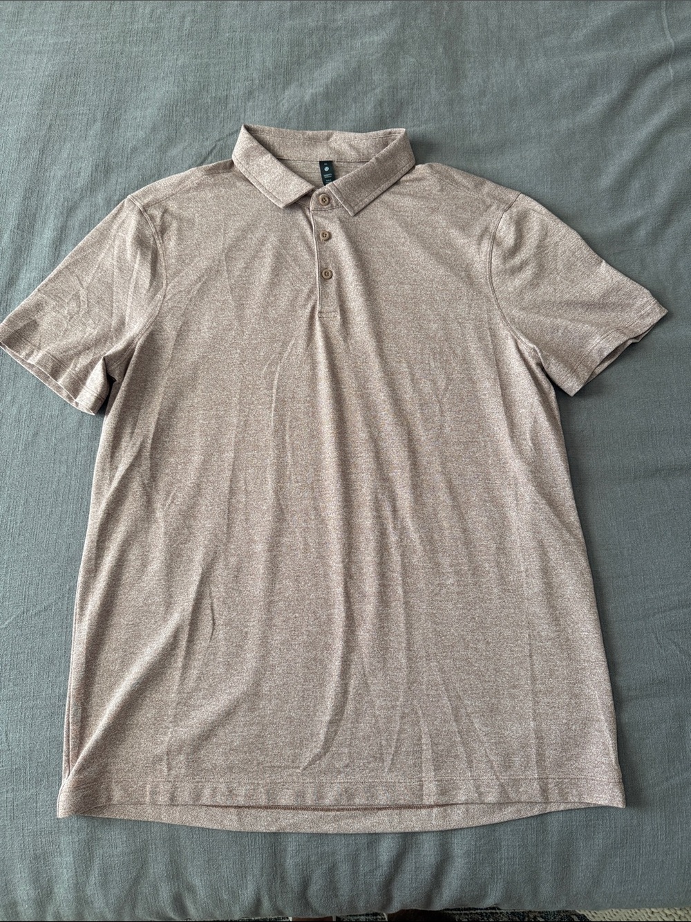 lululemon athletica Men's Heathered light rust Polo